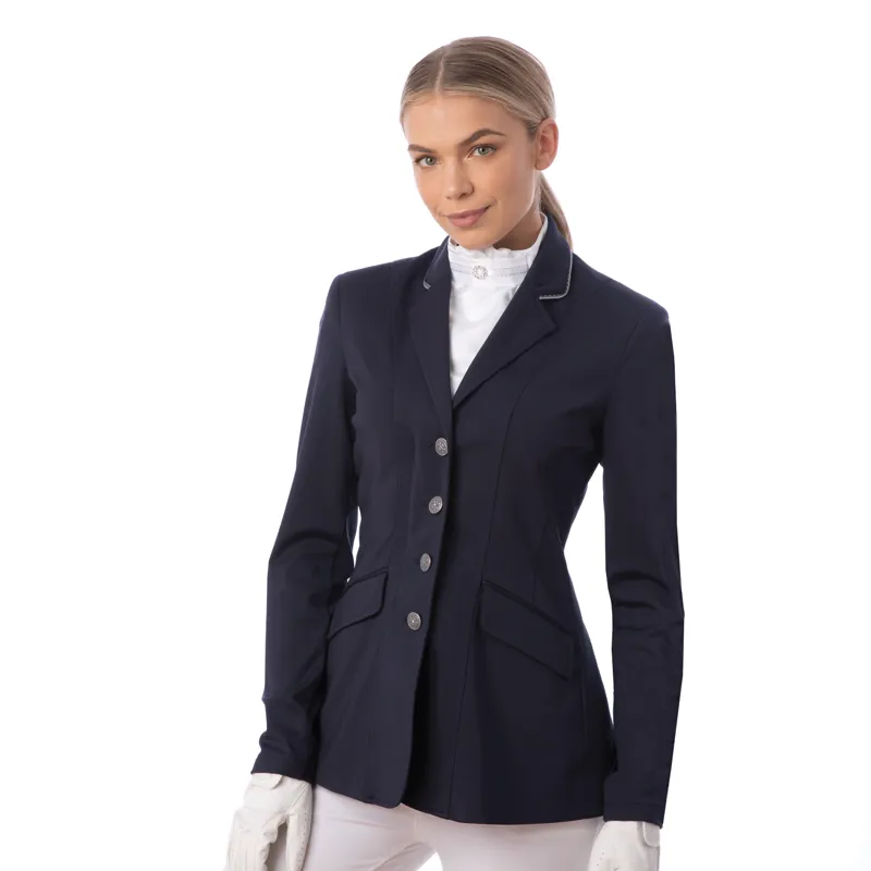 Equetech Jersey Deluxe Ladies Competition Jacket Navy